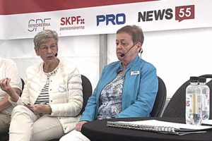 Berit Bölander, SKPF Pensionärerna, och Christina Tallberg, PRO.
