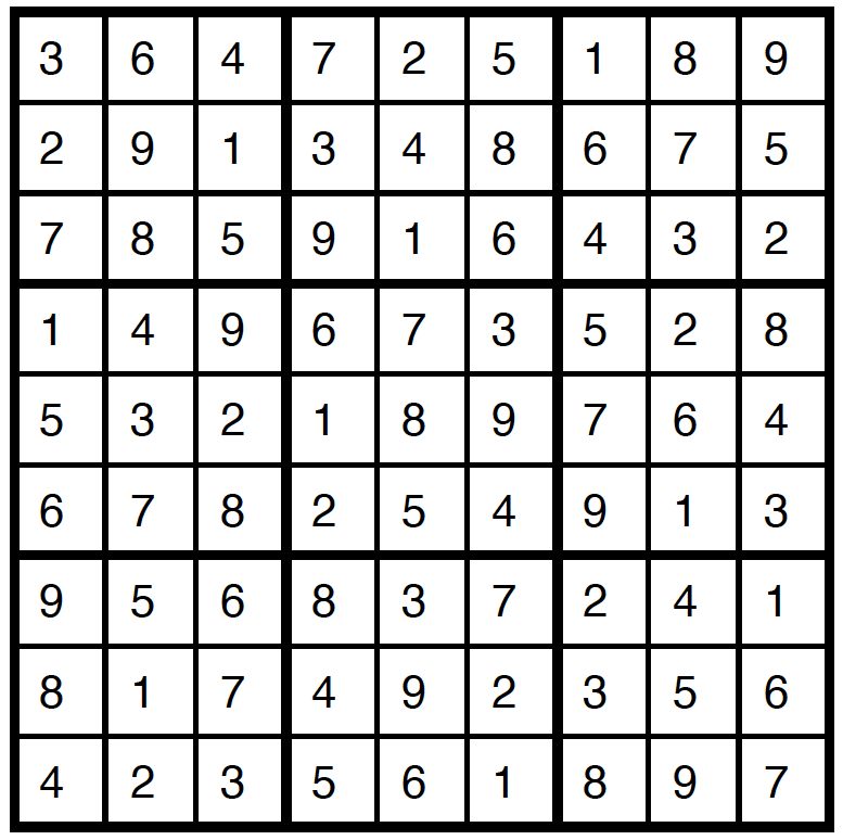 Här&Nu 4/2025 lösning sudoku