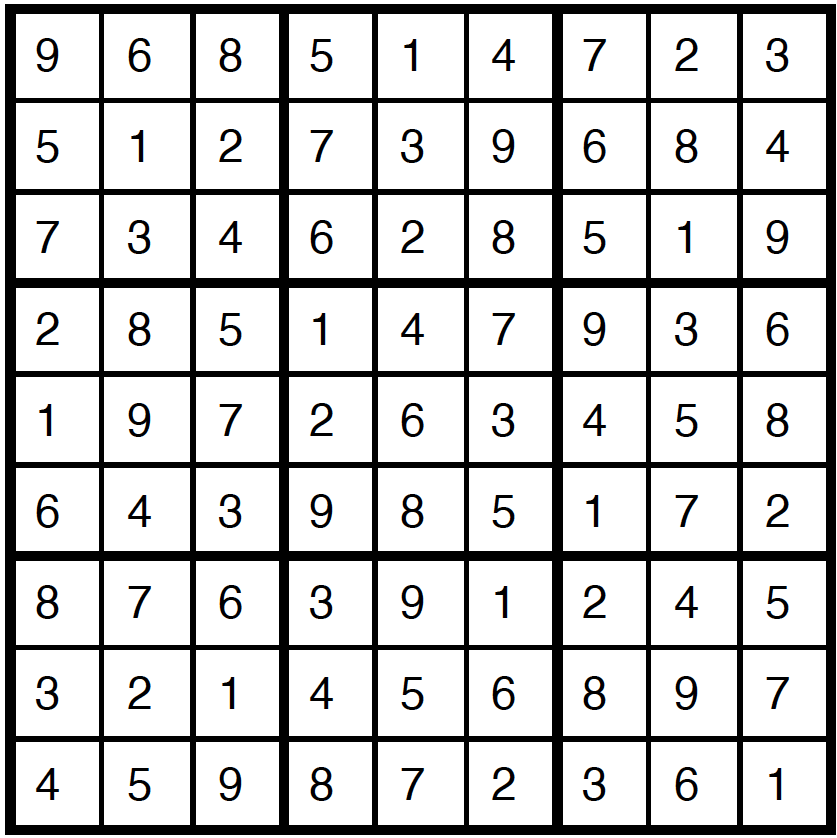 Här&Nu 4/2026 lösning sudoku