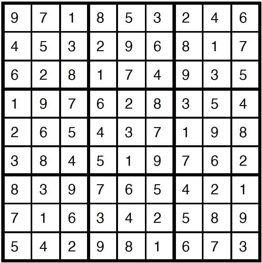 Här&Nu 3/2026 lösning sudoku